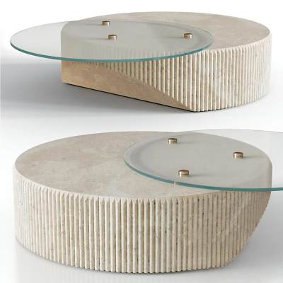 大理石和玻璃咖啡桌